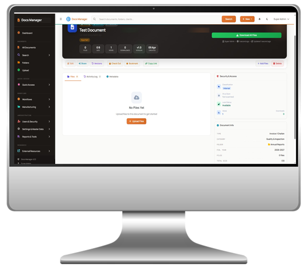 DMS — Document Management System built by Jens Infotech